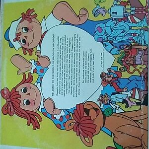 Vintage 1981 Raggedy Ann & Andy Christmas Party VINYL RECORD SONGS STORY